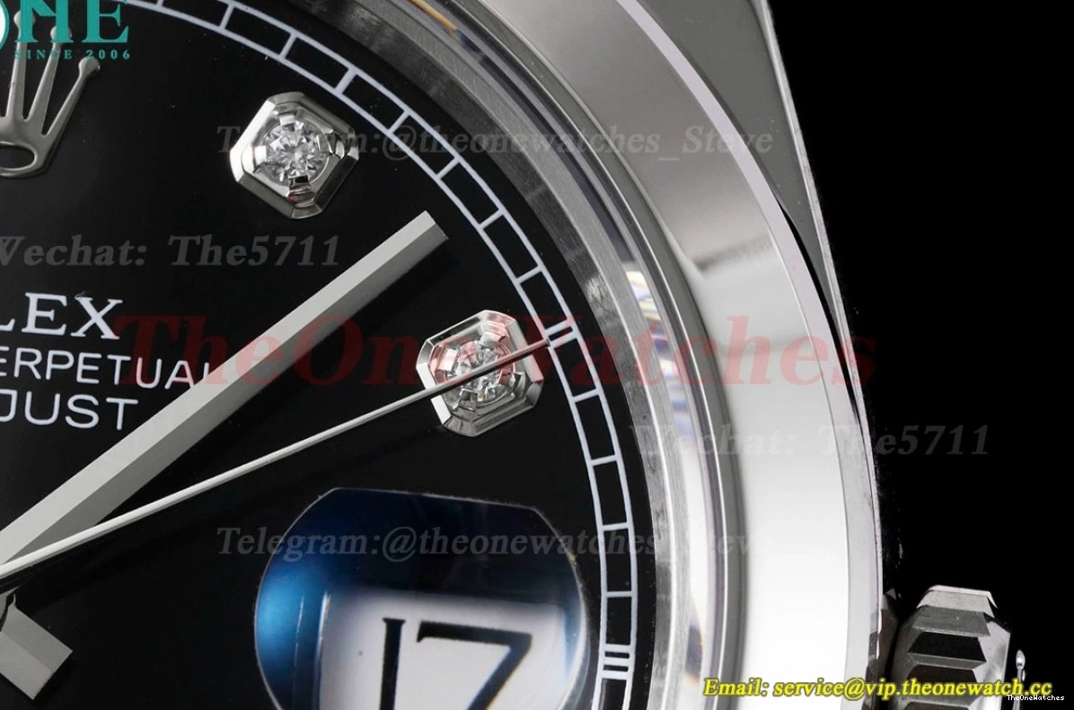 SS King 904L Dial Jubilee 41mm Black 126300 SS VR3235 Datejust 0502